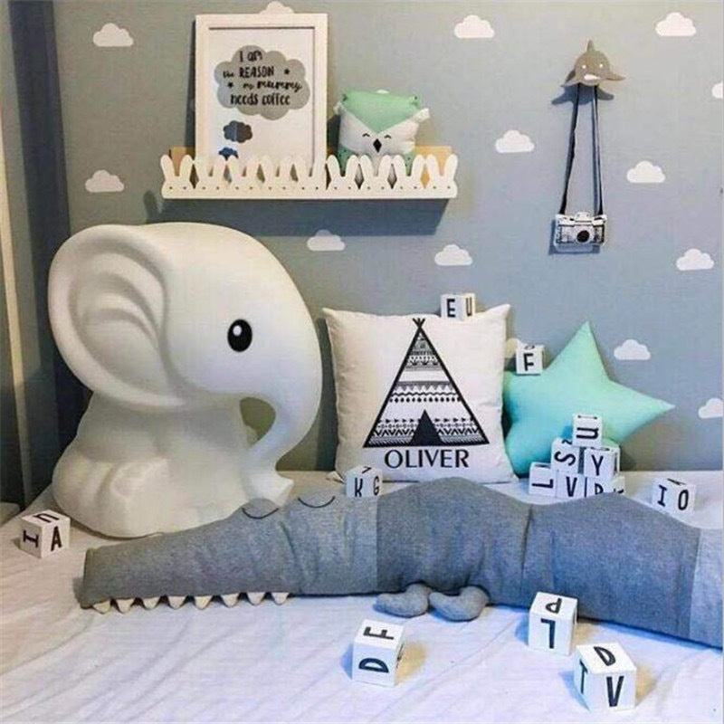 Baby Bedding Cartoon Baby Crib Bumper Pillow Infant Cradle Kids Bed Fence Baby Decoration Room Accessories Lulu & Hues