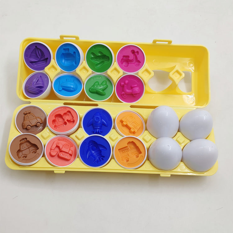 Baby Learning Educational Toy Smart Egg Toy Games Shape Matching Sorters Toys Montessori Eggs Toys For Kids Children Lulu & Hues