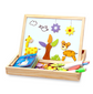 Wooden Magnetic Puzzle Toys Children 3D Puzzle Box Figure Animals Circus Writing Drawing Board Learning Education Toys For Kids Lulu & Hues