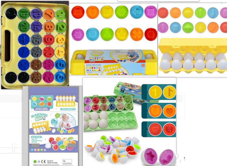 Baby Learning Educational Toy Smart Egg Toy Games Shape Matching Sorters Toys Montessori Eggs Toys For Kids Children Lulu & Hues