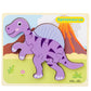 Baby Wooden Cartoon Dinosaur 3D Puzzle Jigsaw for Kids Montessori Early Learning Educational Puzzle Toys Lulu & Hues