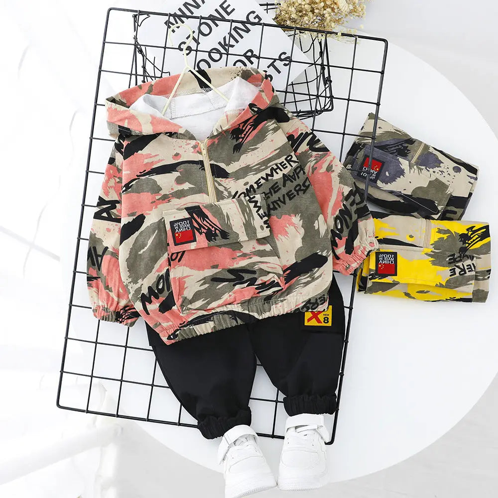 Wild casual camouflage children&