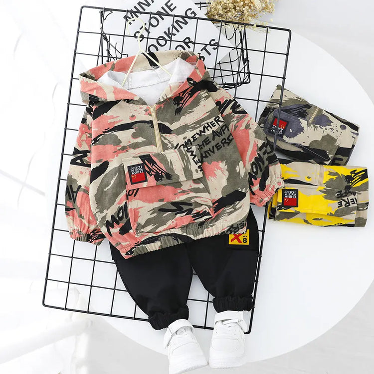 Wild casual camouflage children&