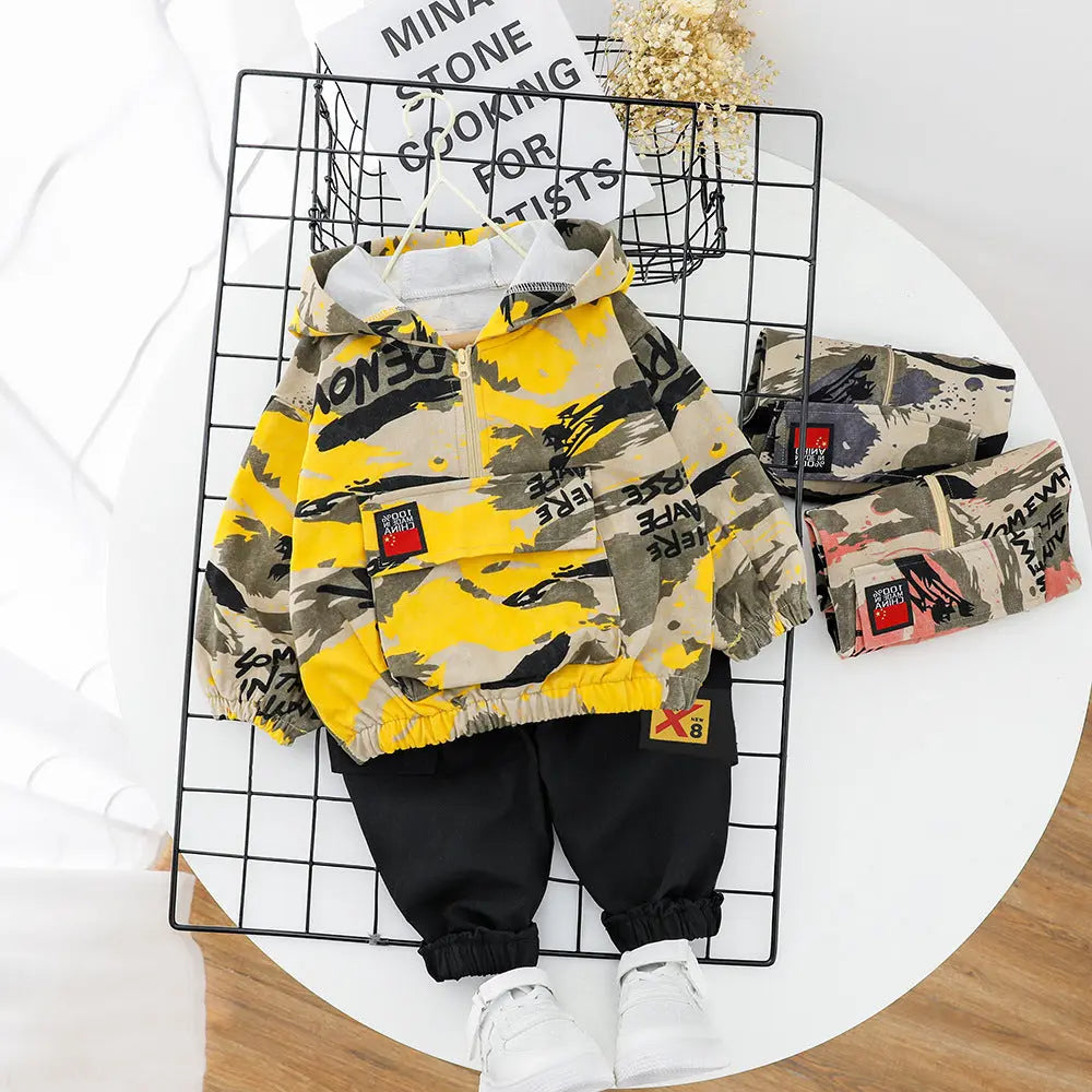 Wild casual camouflage children&