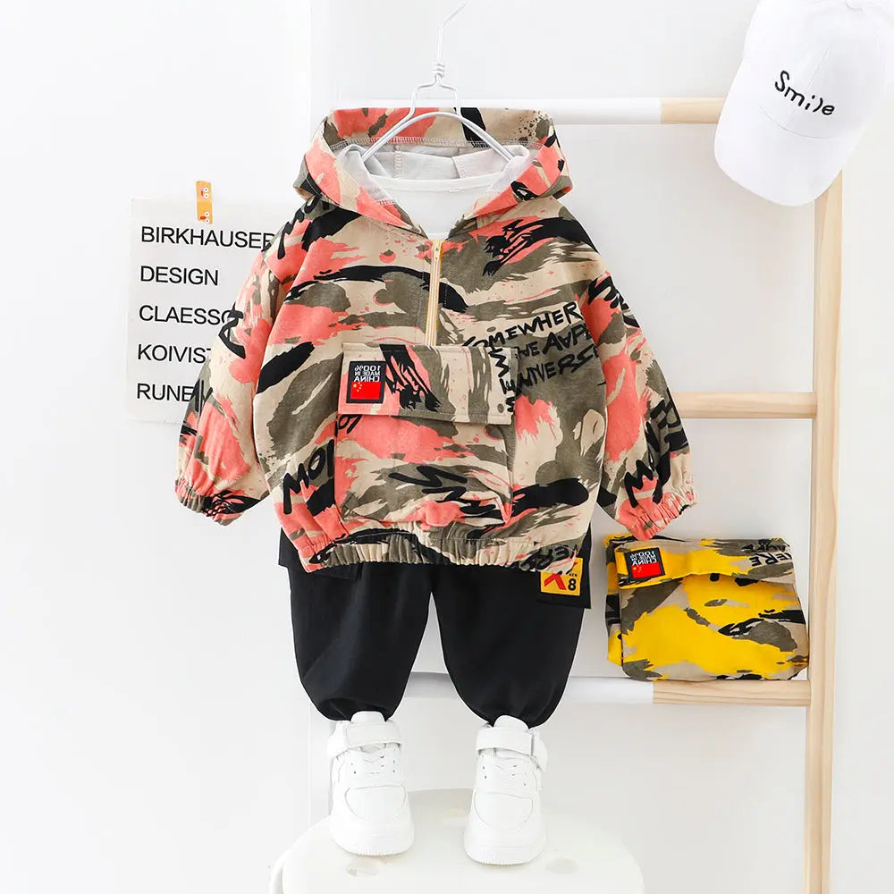 Wild casual camouflage children&