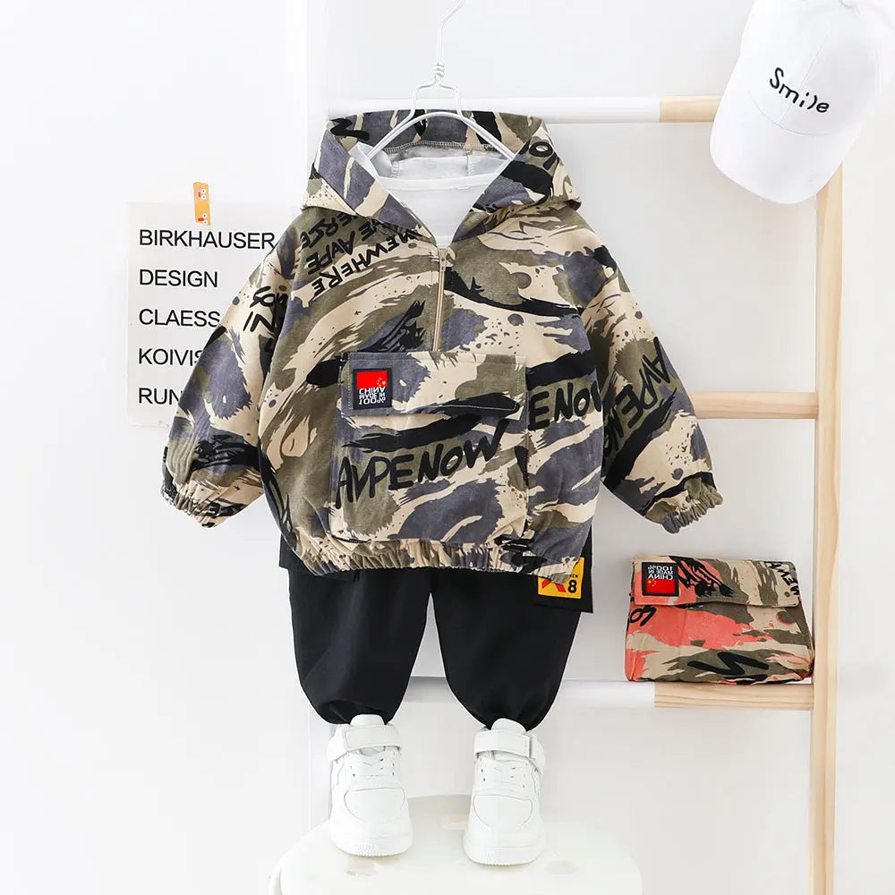 Wild casual camouflage children&