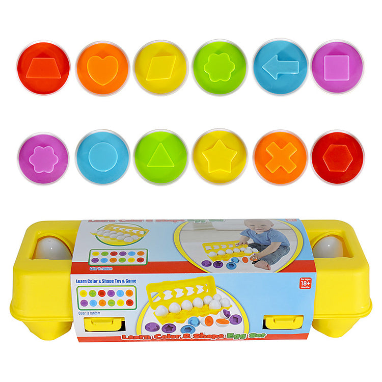 Baby Learning Educational Toy Smart Egg Toy Games Shape Matching Sorters Toys Montessori Eggs Toys For Kids Children Lulu & Hues